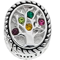 Sterling Silver Family Tree Of Life Love Bead For European Charm Bracelets by Queenberry